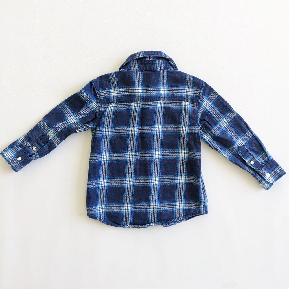 Carter's 3T Plaid Flannel Long Sleeve Button Up Shirt